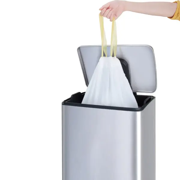 Afvalzakken | Kunststof | Wit | 60L | EKO Afvalbakken | 288 Stuks | 640x750(h)mm