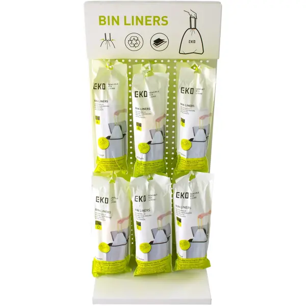Afvalzakken | Kunststof | Wit | 60L | EKO Afvalbakken | 288 Stuks | 640x750(h)mm