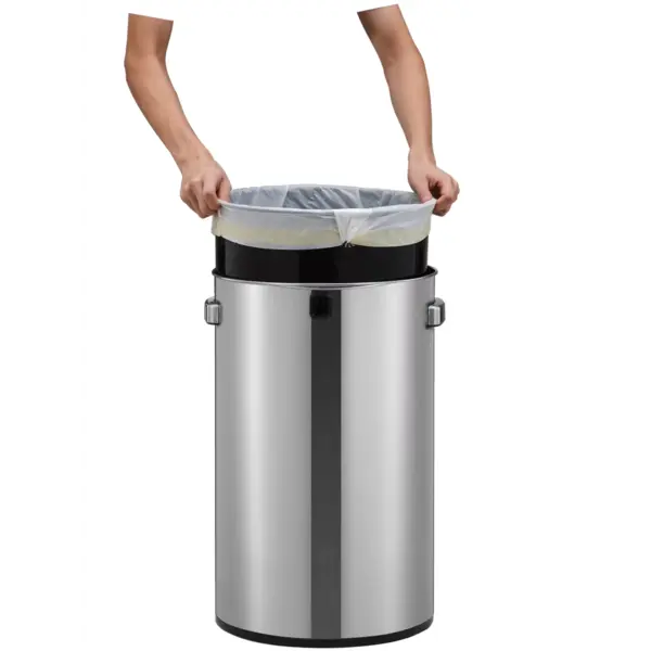 Afvalbak | URBAN BIN | RVS | 60L | Open | Anti Fingerprint | Ø405x685(h)mm