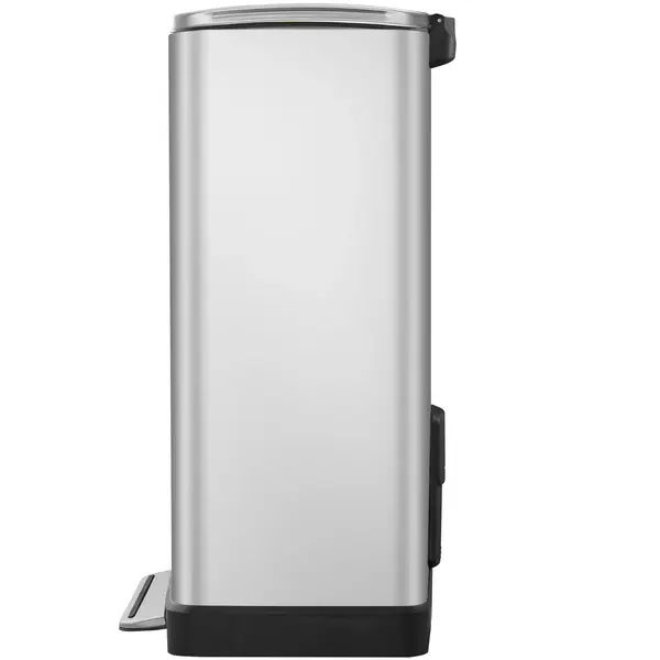 Pedaalemmer | E-CUBE | RVS | 46L | Klapdeksel | Anti Fingerprint | Afvalscheiding | 500x345x650(h)mm