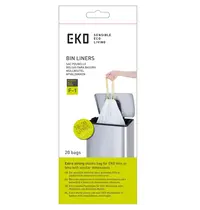 EKO Afvalzakken | Kunststof | Wit | 30.3L | EKO Afvalbakken | 480 Stuks | 490x680(h)mm