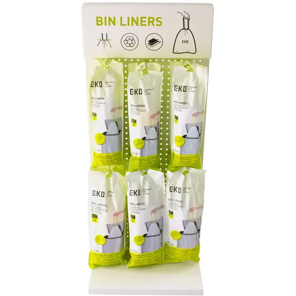 Afvalzakken | Kunststof | Wit | 30.3L | EKO Afvalbakken | 480 Stuks | 490x680(h)mm