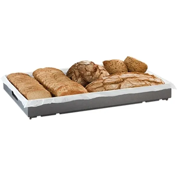 Dienblad | Hout | Zwart | EN600x400 | Stapelbaar | 600x400x65(h)mm