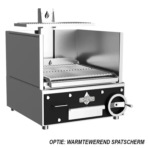 Houtskoolgrill | PARRILLA | Oppervlak 630x620 | 200°C/250°C | Verstelbare Grillhoogte/-Hoek | 800x825x1000(h)mm