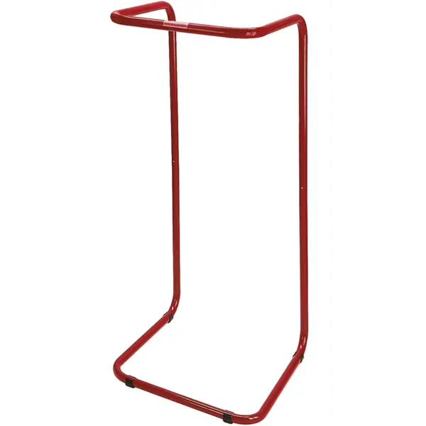 Afvalzakhouder | Staal | Rood | 400L | Open | 600x600x1300(h)mm