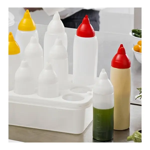 Doseerflessen-Organizer | Kunststof | 1/2 GN | Cap. 8 flessen | 325x265x100(h)mm