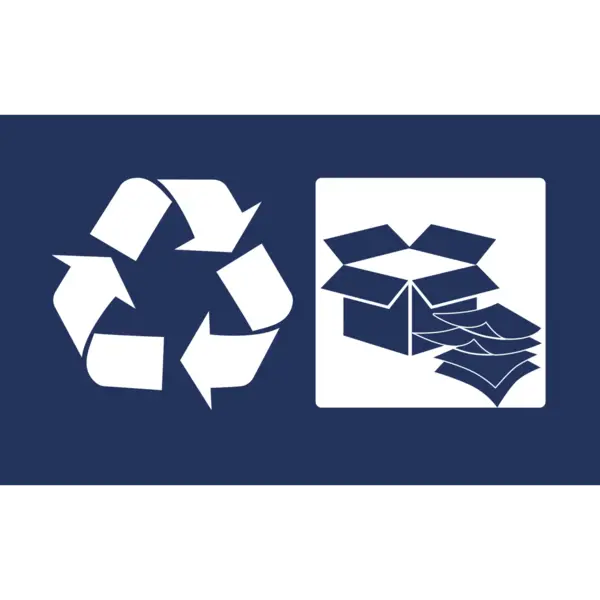 Afvalscheiding Stickerset | Rood/Blauw | Luxus Afvalzakhouder | 2 Stuks | 340x210mm