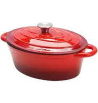 Sunnex Braadpan | Geëmailleerd | 3.5L | Div. Warmtebronnen | Incl. Deksel | 280x200x110(h)mm