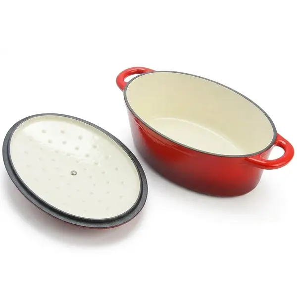 Braadpan | Geëmailleerd | 3.5L | Div. Warmtebronnen | Incl. Deksel | 280x200x110(h)mm