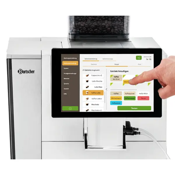 Volautomatisch Koffiezetapparaat | KV1 DELUXE | 100 Kopjes/Dag | 1 Hopper (Bonen) | Waterreservoir (6L) / Wateraansluiting | 3.1kW (230V) | Touchscreen + USB | 370x535x625(h)mm