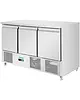Polar Koelwerkbank | U-SERIE | 400L | 3 Deuren (1/1 GN) | +2°C/+8°C | Geforceerd | Wielen (Geremd) | 1368x700x870(h)mm 