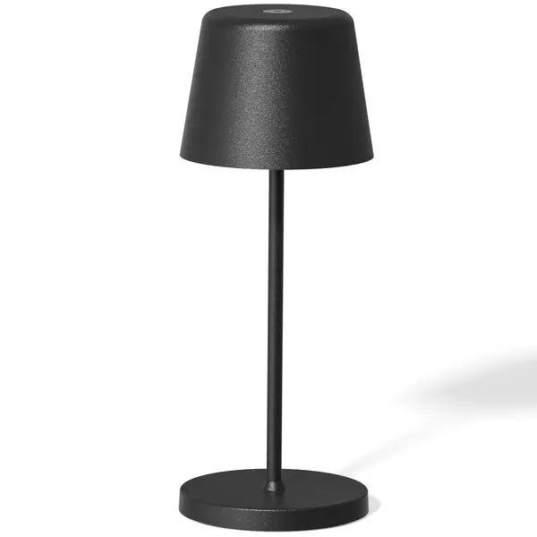 Tafellamp | ALEX | Zwart | Incl. Lichtbron (Dimbaar) | Draadloos | Ø76x208(h)mm