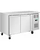 Polar Koelwerkbank | U-SERIE | Energiezuinig | 260L (2/1 GN) | 2 Deuren | -2°C/+8°C | Geforceerd | Wielen (Geremd) | 1360x600x860(h)mm 