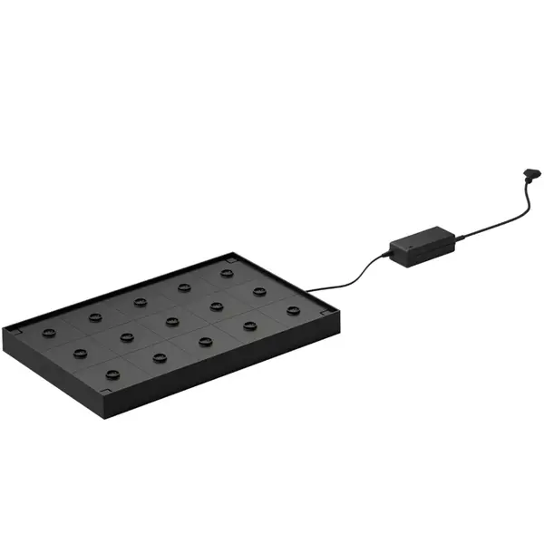 Oplaadstation | YUYU LED-Tafellampen | Kunststof | Cap. 15 Lampen | Stapelbaar | 565x305mm