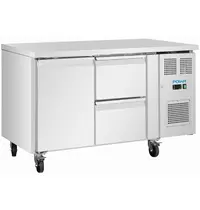 Polar Koelwerkbank | U-SERIE | 314L (2/1 GN) | 1 Deur + 2 Laden | -2°C/+8°C | Geforceerd | Wielen (Geremd) | 1360x700x860(h)mm