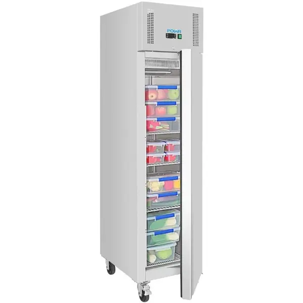 Koelkast | G-SERIE | 292L (1/1 GN) | RVS | +2°C/+8°C | Geforceerd | Wielen (Geremd) | 484x745x2100(h)mm