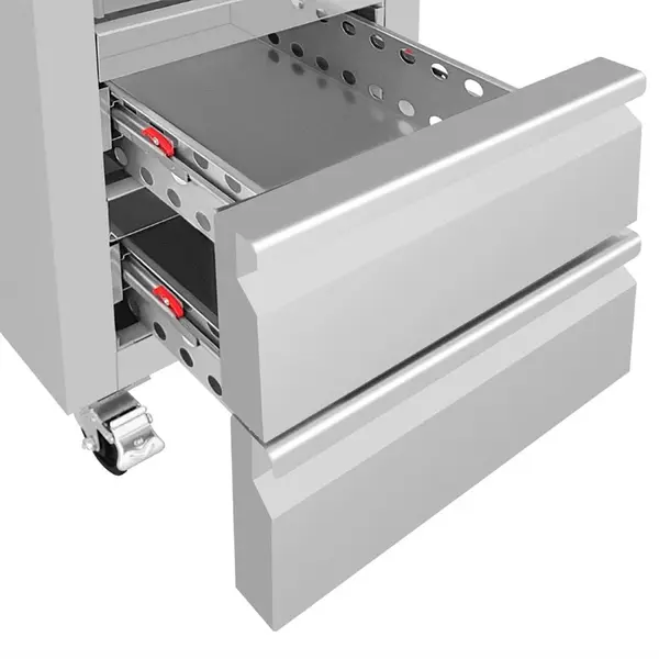 Koelkast | G-SERIE | 292L (1/1 GN) | RVS | +2°C/+8°C | Geforceerd | Wielen (Geremd) | 484x745x2100(h)mm