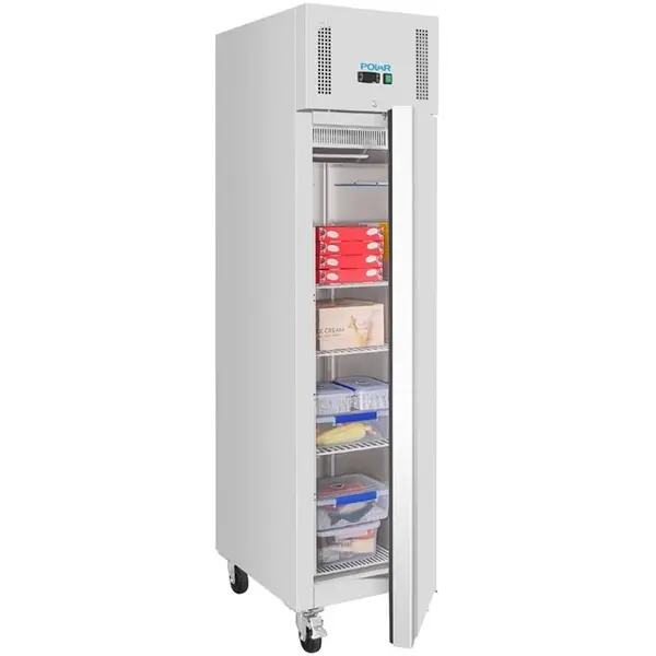 Vrieskast | G-SERIE | 292L (1/1 GN) | RVS | -18°C/-22°C | Geforceerd | Wielen (Geremd) | 484x745x2100(h)mm