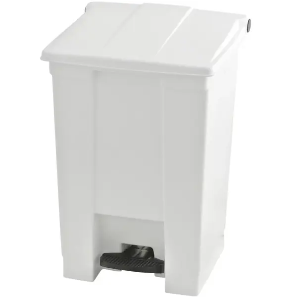 Pedaalemmer | CLASSIC | Kunststof | Wit | 45L | Klapdeksel | HACCP | 400x413x600(h)mm