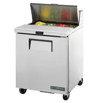 True Saladette | 184L | 1 Deur | Boven 8x 1/6 GN | 0°C/+5°C | Geforceerd | Klapdeksel | Wielen (Geremd) | 702x766x1093(h)mm