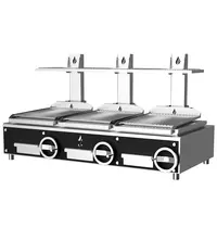 Roaster Grills Houtskoolgrill | PARRILLA | Oppervlak 1500x620 | 200°C/250°C | Verstelbare Grillhoogte/-Hoek | 1800x825x1000(h)mm 