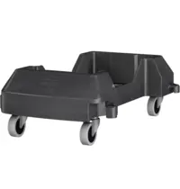 Rubbermaid Verrijdbaar Onderstel | Kunststof | Zwart | Rubbermaid SLIM JIM Afvalbakken | Koppelbaar | 374x606x212(h)mm 