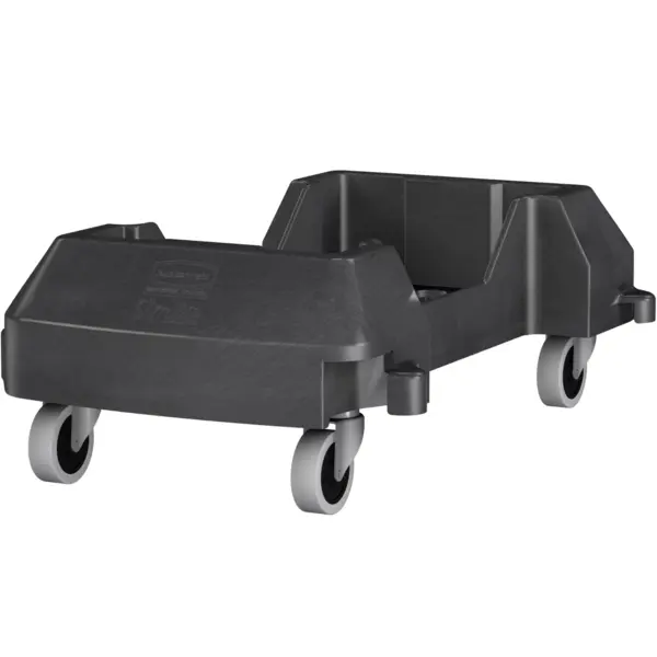 Verrijdbaar Onderstel | Kunststof | Zwart | Rubbermaid SLIM JIM Afvalbakken | Koppelbaar | 374x606x212(h)mm