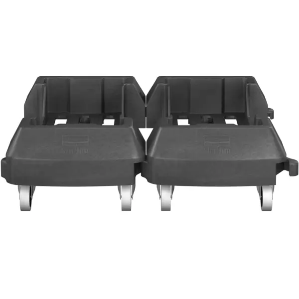 Verrijdbaar Onderstel | Kunststof | Zwart | Rubbermaid SLIM JIM Afvalbakken | Koppelbaar | 374x606x212(h)mm