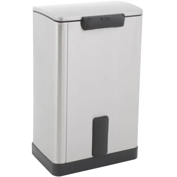 Pedaalemmer | E-CUBE | RVS | 40L | Klapdeksel | Anti Fingerprint | 403x345x650(h)mm