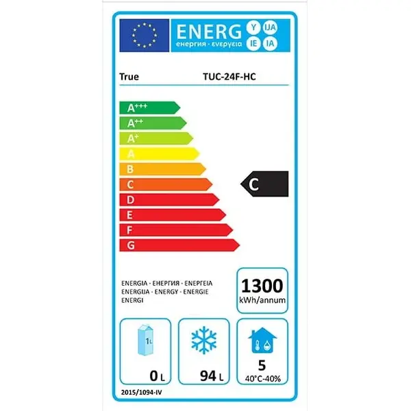 Vrieskast | 147L | RVS | +3°C/-23°C | Geforceerd | Wielen | 610x629x804(h)mm