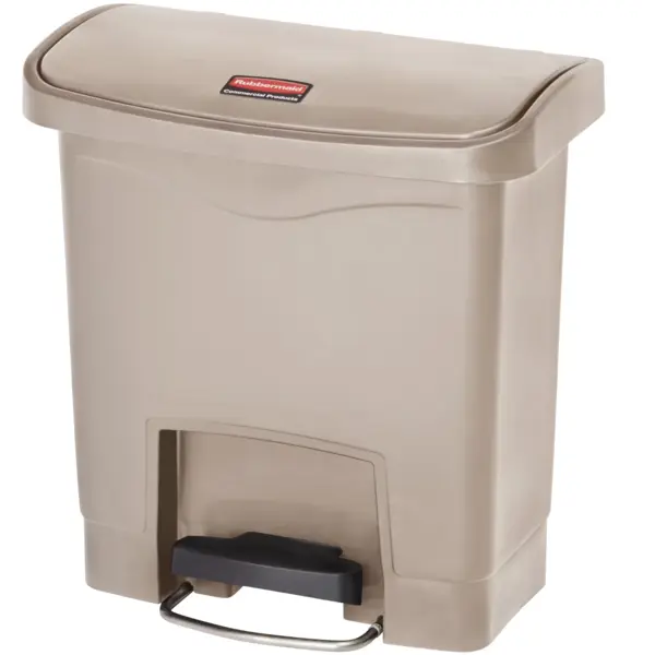 Pedaalemmer | SLIM JIM | Kunststof | Beige | 15L | Klapdeksel | 377x230x399(h)mm