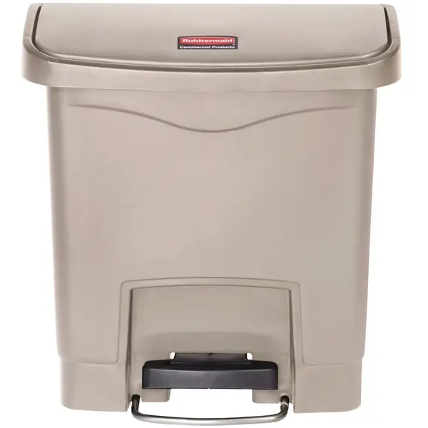 Pedaalemmer | SLIM JIM | Kunststof | Beige | 15L | Klapdeksel | 377x230x399(h)mm