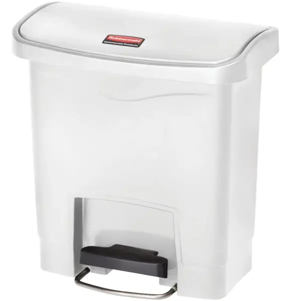 Pedaalemmer | SLIM JIM | Kunststof | Wit | 15L | Klapdeksel | 377x230x399(h)mm