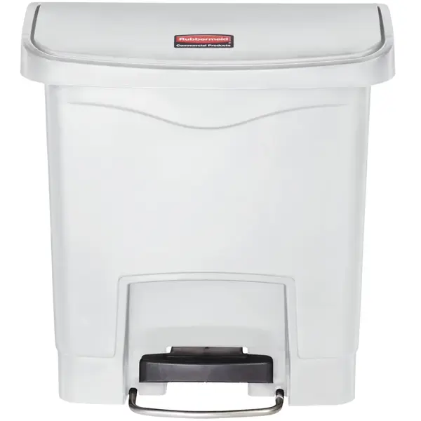 Pedaalemmer | SLIM JIM | Kunststof | Wit | 15L | Klapdeksel | 377x230x399(h)mm