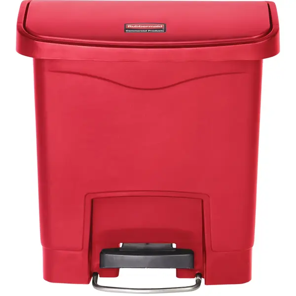 Pedaalemmer | SLIM JIM | Kunststof | Rood | 15L | Klapdeksel | 377x230x399(h)mm