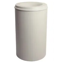 V-Part Afvalbak | Metaal | Lichtgrijs | 110L | Open | Vlamdovend | Ø470x720(h)mm