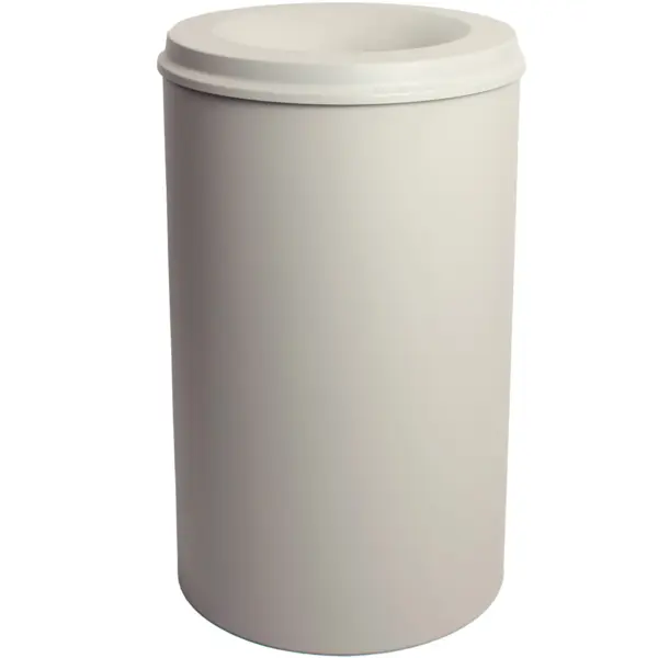 Afvalbak | Metaal | Lichtgrijs | 110L | Open | Vlamdovend | Ø470x720(h)mm
