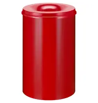 V-Part Afvalbak | Metaal | Rood | 110L | Open | Vlamdovend | Ø470x720(h)mm
