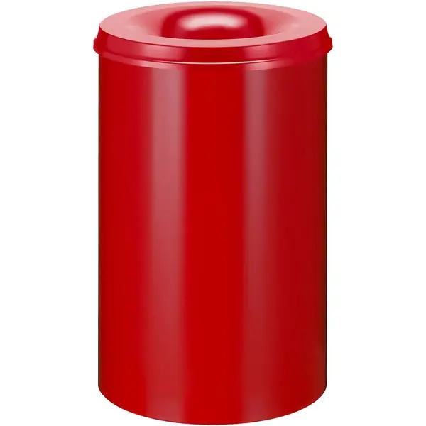 Afvalbak | Metaal | Rood | 110L | Open | Vlamdovend | Ø470x720(h)mm
