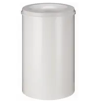 V-Part Afvalbak | Metaal | Wit | 110L | Open | Vlamdovend | Ø470x720(h)mm