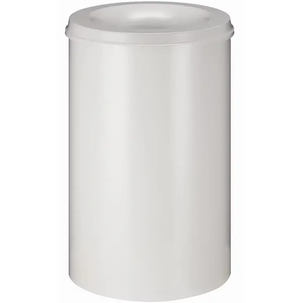 Afvalbak | Metaal | Wit | 110L | Open | Vlamdovend | Ø470x720(h)mm