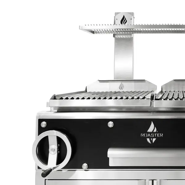 Houtskoolgrill | PARRILLA | Oppervlak 1000x620 | 200°C/250°C | Verstelbare Grillhoogte/-Hoek | Onderkast | Wielen (Geremd) | 1270x825x1550(h)mm