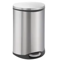 EKO Pedaalemmer | SHELL BIN | RVS | 50L | Klapdeksel | Anti Fingerprint | 450x406x690(h)mm 