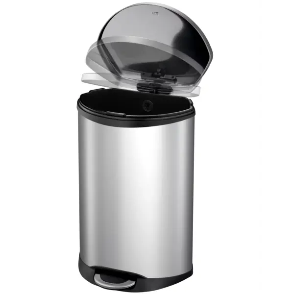 Pedaalemmer | SHELL BIN | RVS | 50L | Klapdeksel | Anti Fingerprint | 450x406x690(h)mm