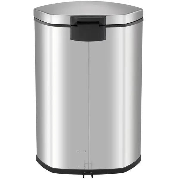 Pedaalemmer | SHELL BIN | RVS | 50L | Klapdeksel | Anti Fingerprint | 450x406x690(h)mm