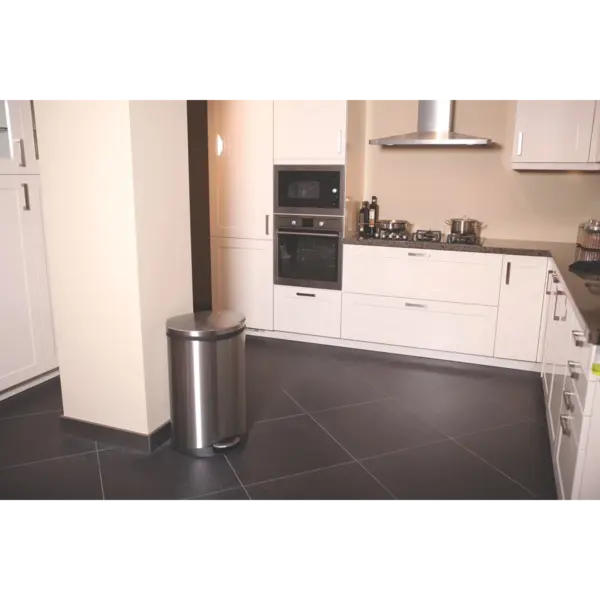 Pedaalemmer | SHELL BIN | RVS | 50L | Klapdeksel | Anti Fingerprint | 450x406x690(h)mm