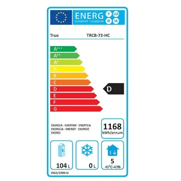 Koelwerkbank | Laag Model | 104L | 4 Laden (1/1 GN) | 0°C/+3°C | Geforceerd | Wielen (Geremd) | 1839x816x645(h)mm