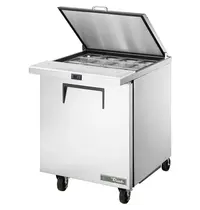 True Saladette | 184L | 1 Deur | Boven 12x 1/6 GN | 0°C/+5°C | Geforceerd | Klapdeksel | Wielen (Geremd) | 702x867x961(h)mm