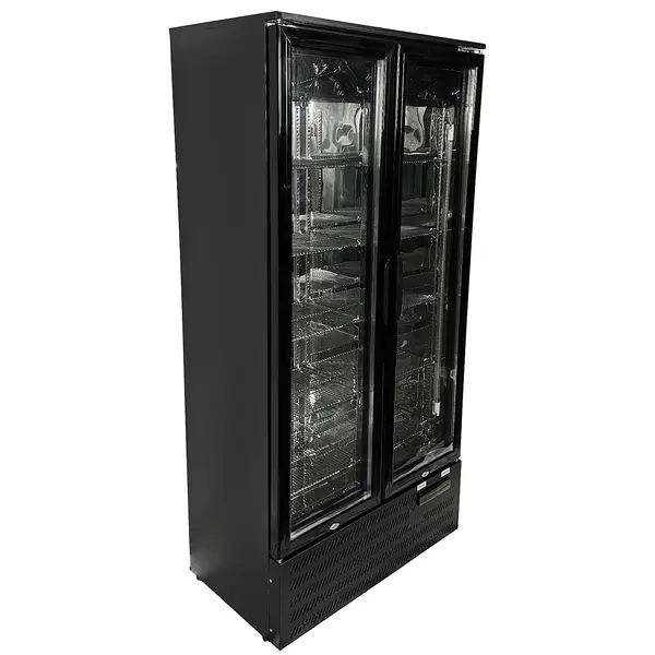 Drankenkoeling | 458L | Zwart | 0°C/+10°C | Geforceerd | Draaideuren | 900x515x1820(h)mm