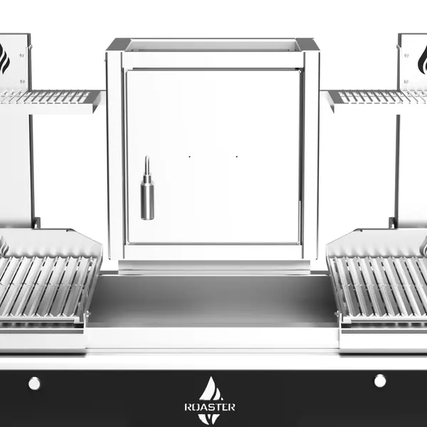 Houtskoolgrill | PARRILLA F | Oppervlak 1000x620 | 200°C/250°C | Houtvuurhaard | Verstelbare Grillhoogte/-Hoek | 1850x825x1000(h)mm